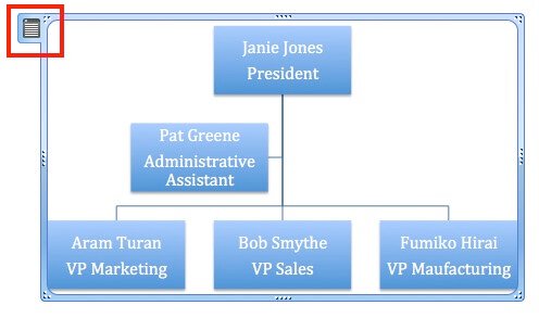 easy org charts word text pane tab